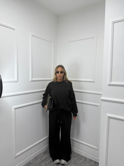 Coordinato comfy curvy nero 5020