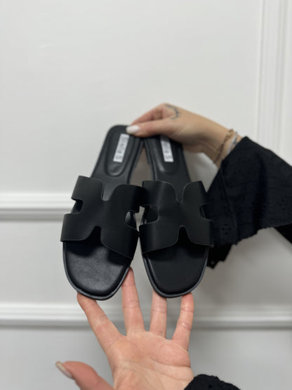 Ciabatta mood hermès nero