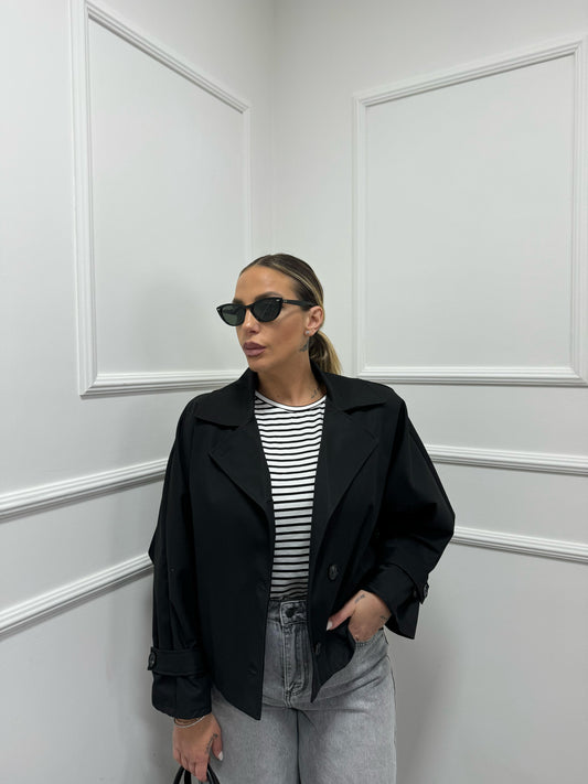 Trench corto mood zara nero