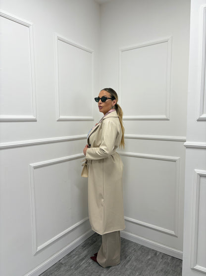 Trench ecopelle beige