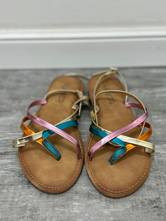 Sandalo schiava multicolor R-119